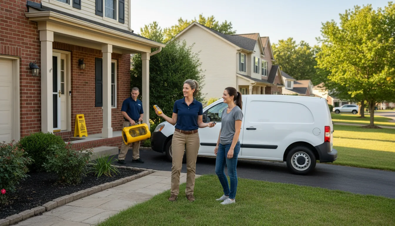 Residential water damage restoration in Chevy Chase, MD